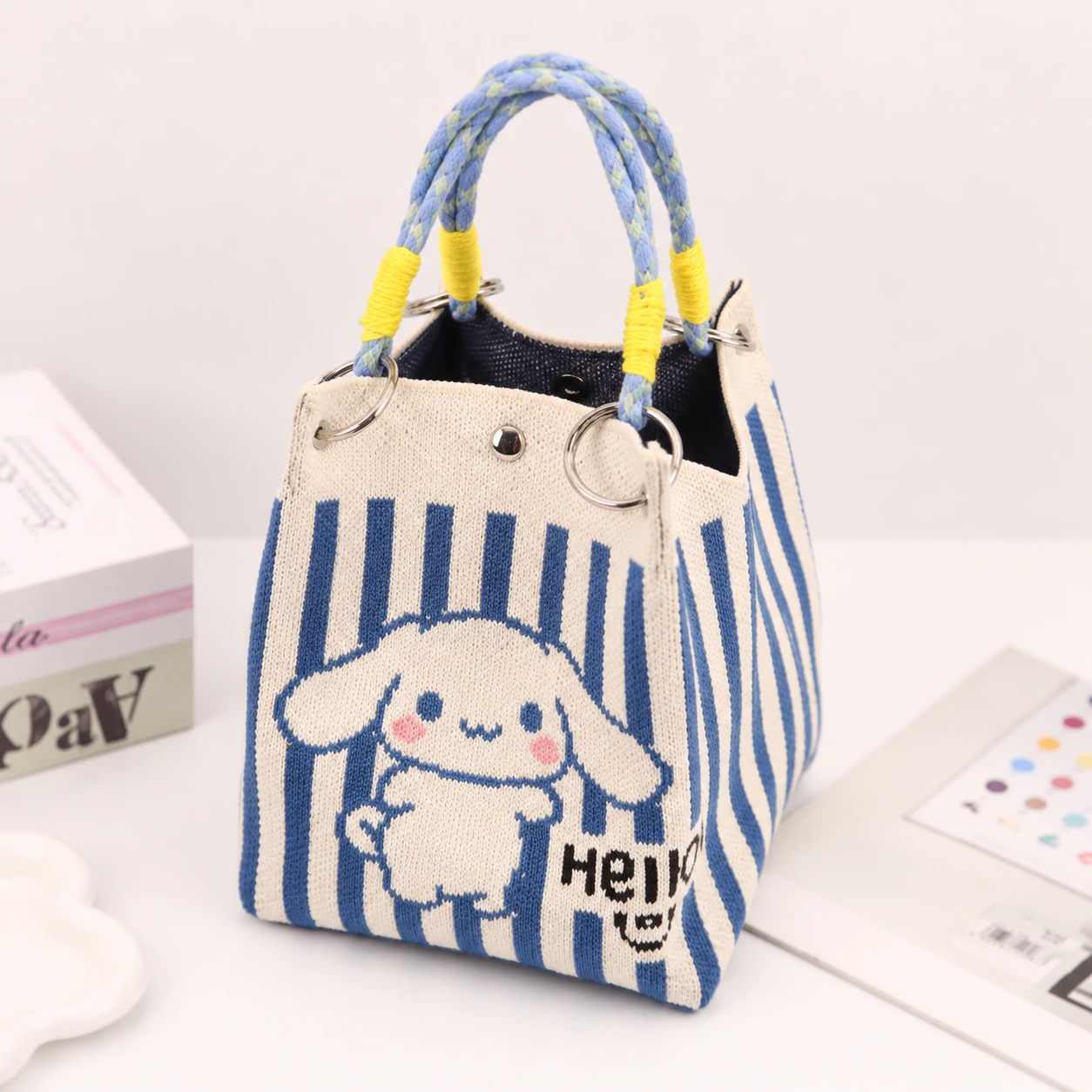 Blue Stripe Puppy — AI-enhanced product image