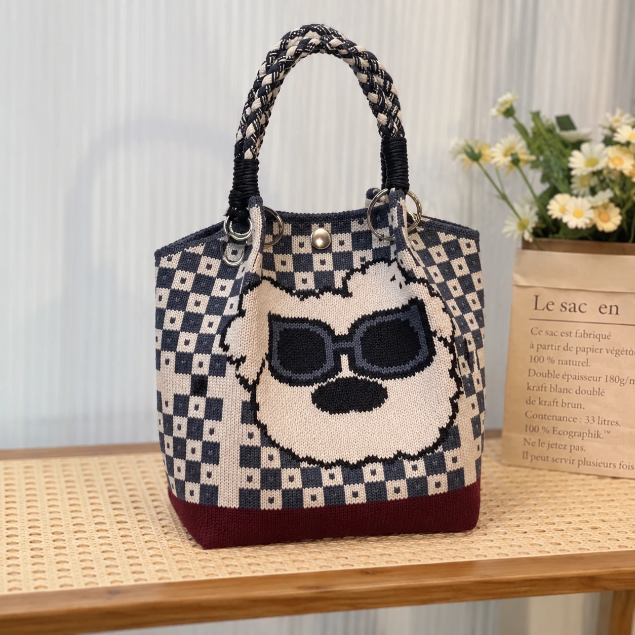 Checker Moustache — AI-enhanced product image