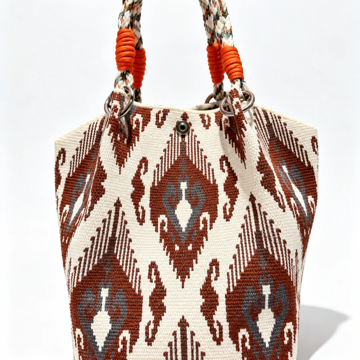 Cocoa Ikat — AI-enhanced product image