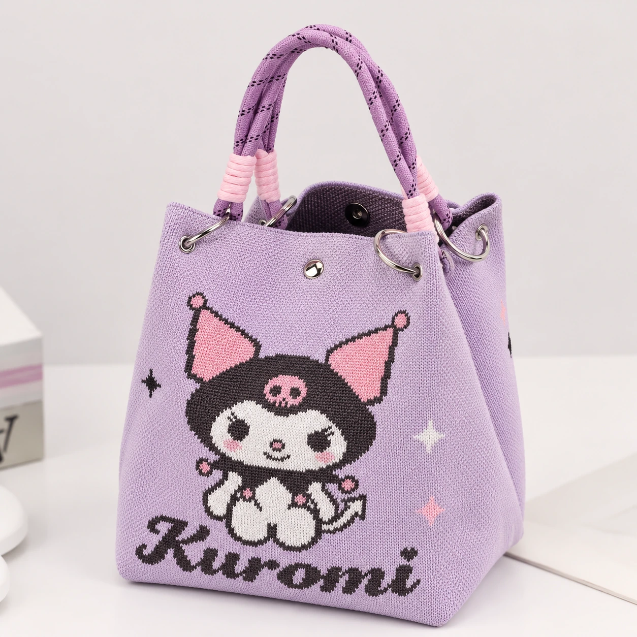 Lilac Cap Character — AI-enhanced product image