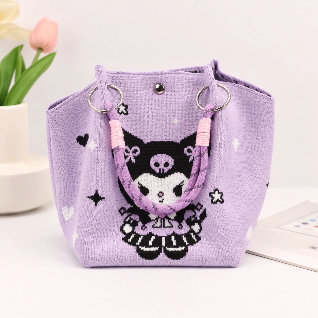 Lilac Dress Character — AI-enhanced product image