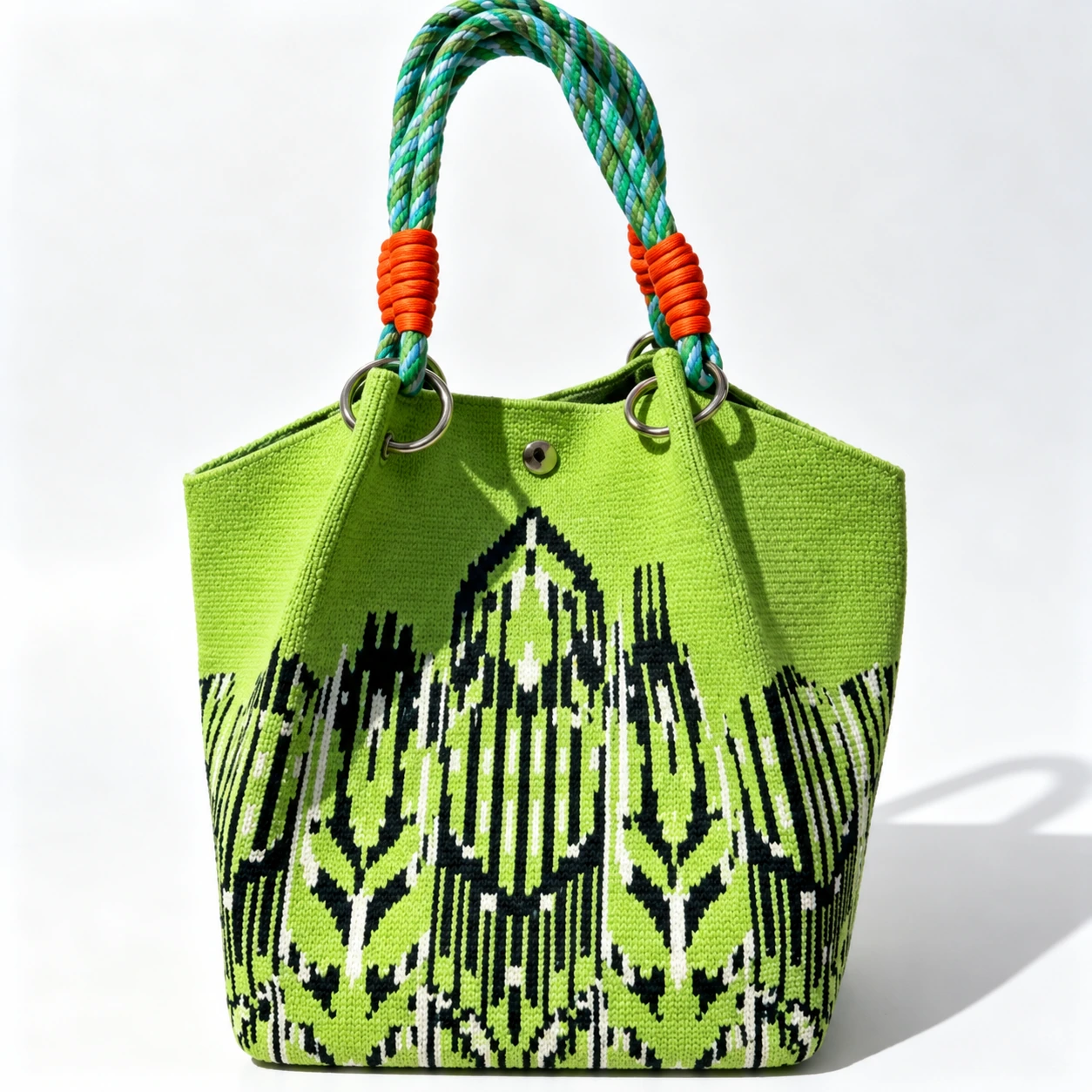 Lime Ikat — AI-enhanced product image