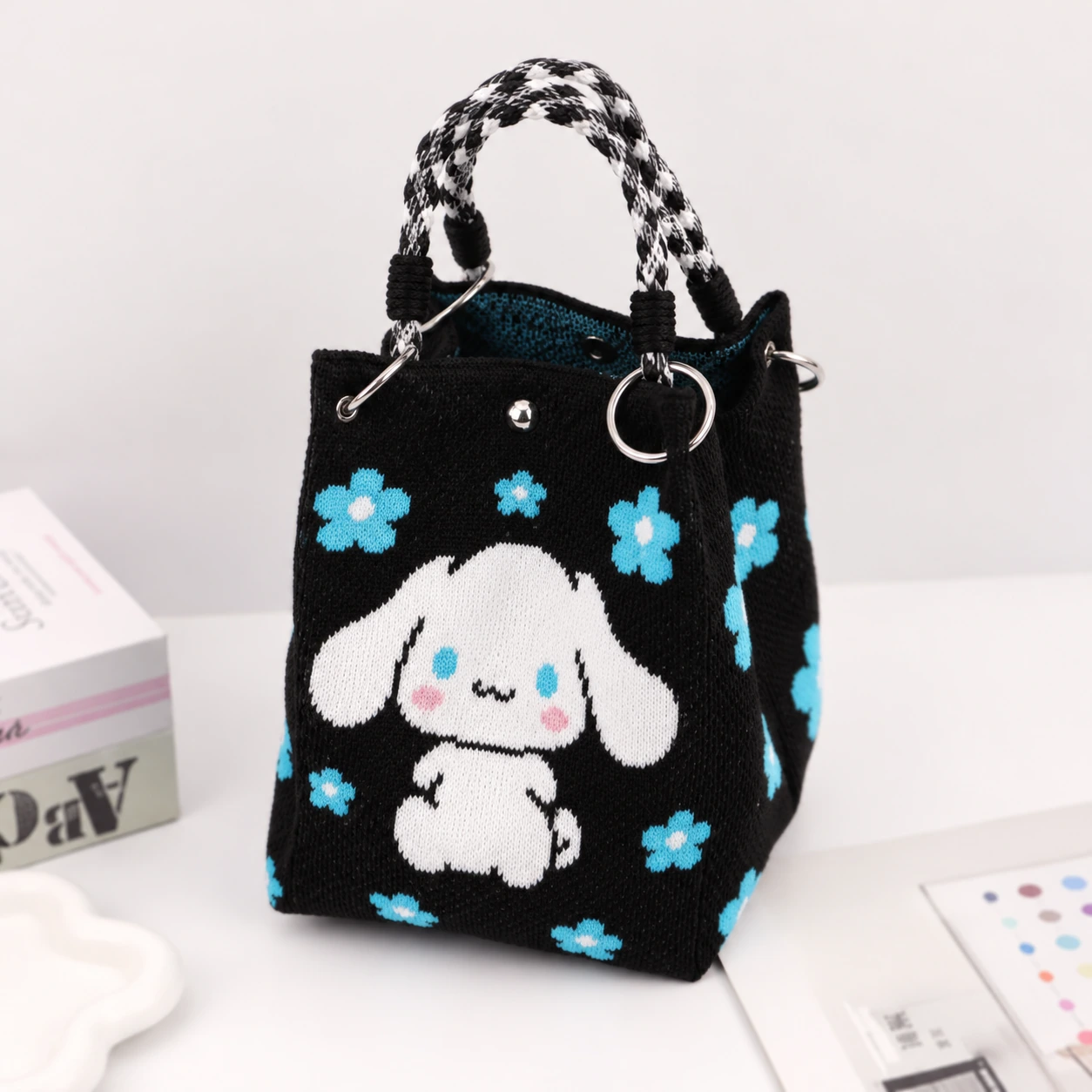 Noir Puppy Flowers — AI-enhanced product image
