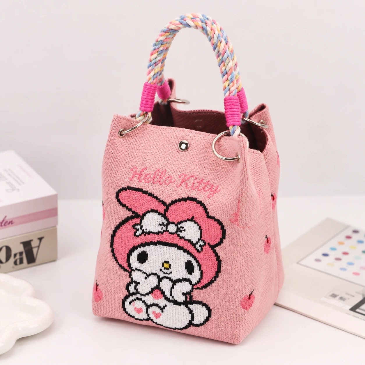 Pink Cap Bunny — AI-enhanced product image