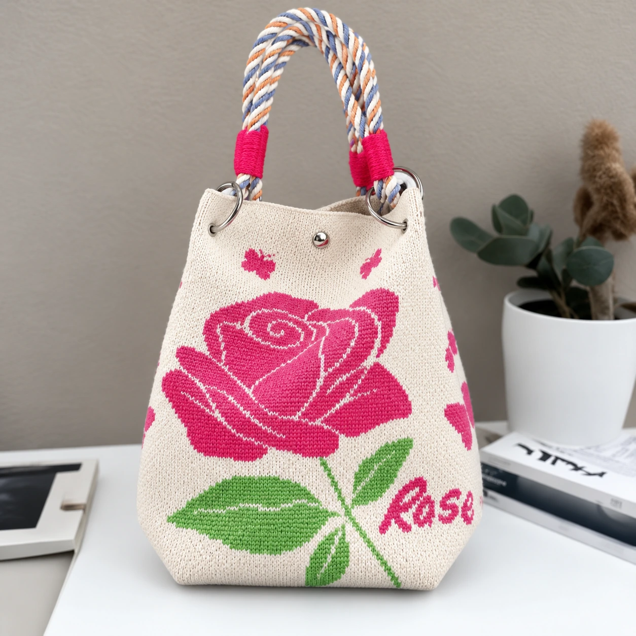 Pink Rose — AI-enhanced product image